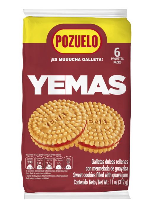 POZUELO YEMAS COOKIES BAG 16/11.01 Oz