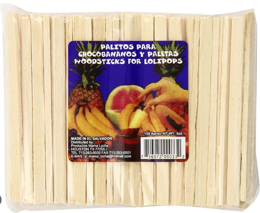 MAMA LYCHA PALITOS PARA CHOCOBANANOS & PALETAS 24/150ct