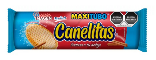 GALLETA MARINELA MEX CANELITAS MAXI TUBO 24/ 224g