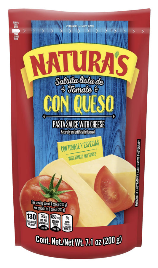 NATURAS SALSA CON QUESO 24/ 200g