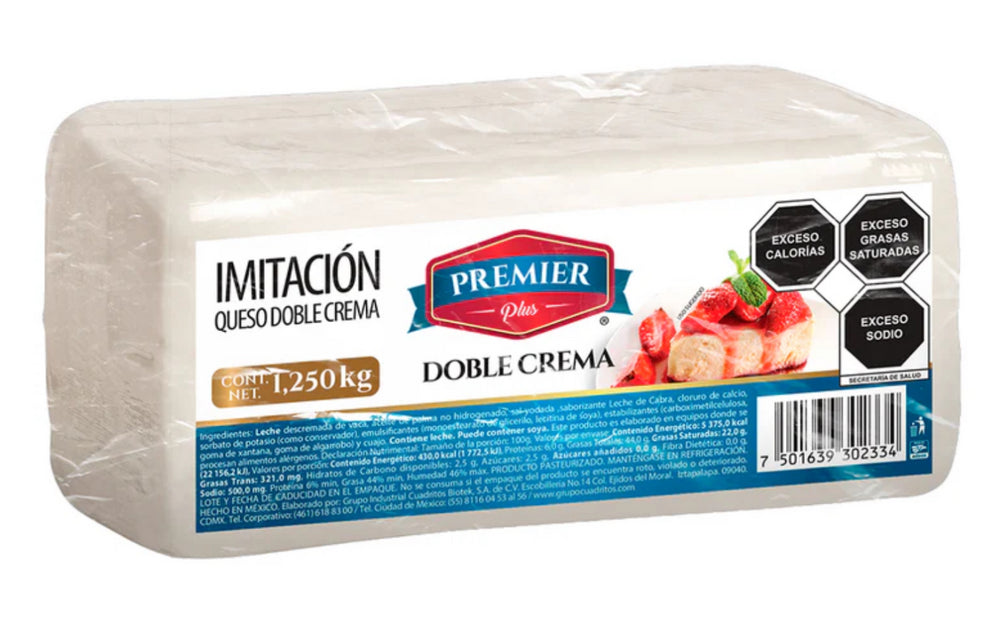 QUESO DOBLE CREMA PREMIER 4/2.2LBS (1KG)