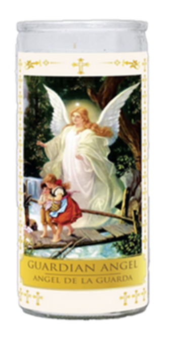 VELADORA MIRACLE GUARDIAN (ANGEL DE LA GUARDIA) JUMBO 6/42oz
