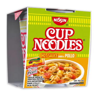 SOPA NISSIN POLLO HOT SAUCE 12/64gr