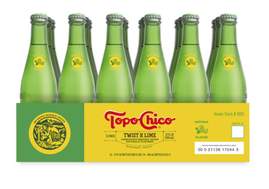 REFRESCO TOPOCHICO TWIST OF LIME 24/ 12oz