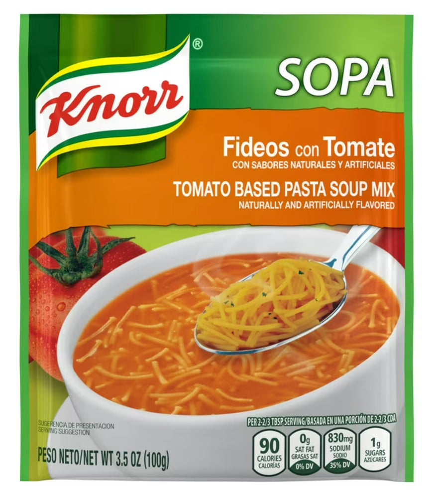 KNORR SOPA DE TOMATE PASTA MIX 12/ 3.5oz