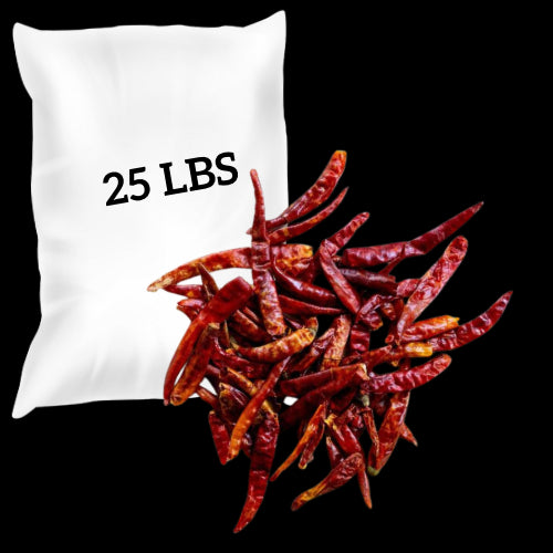 CHILE ARBOL (INDIA) 5X5LBS 25LBS
