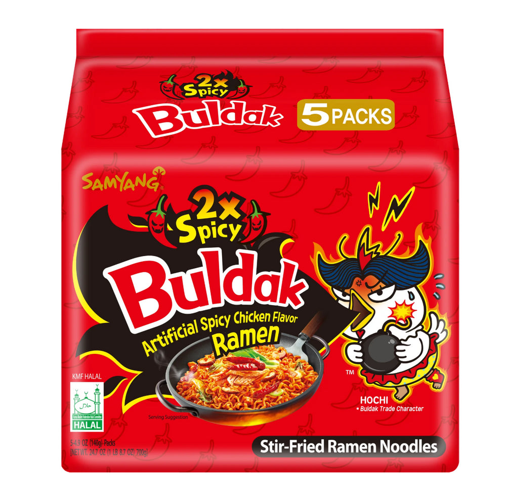 BULDAK NOODLE HOT CHICKEN 2XSPICY 8/5/140gr