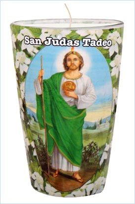 VELADORA MICHELADA (CLASICA) SAN JUDAS TADEO-VERDE 12/1