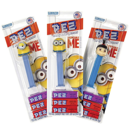 PEZ BLISTER PACK DESPICABLE ME/ MINIONS 12/ .87 OZ