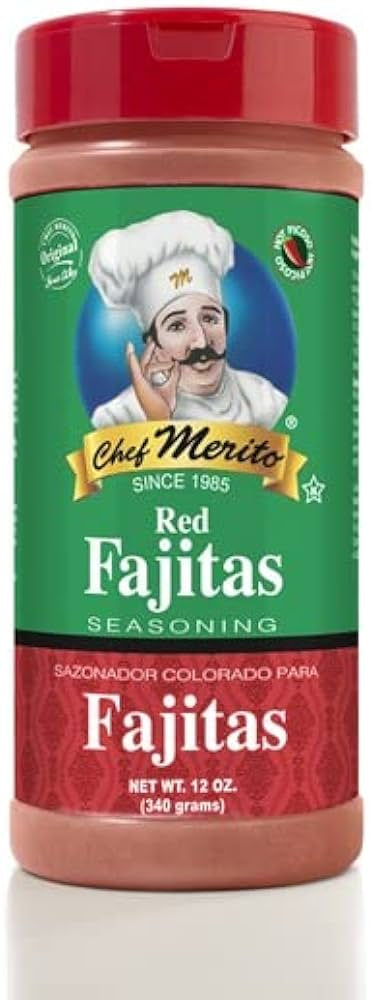 CHEF MERITO FAJITA SEASONING 12/12 RTE