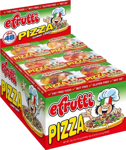 EFRUTTI GUMMI COUNTER DISPLAY PIZZA 48 PCS
